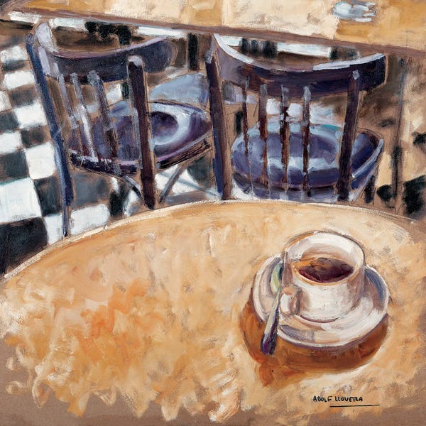 Cafes: Together Forever II by Adolf Llovera