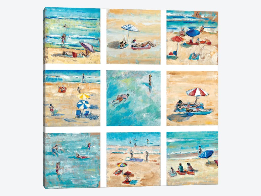 A Day At The Beach by Adolf Llovera 1-piece Canvas Wall Art