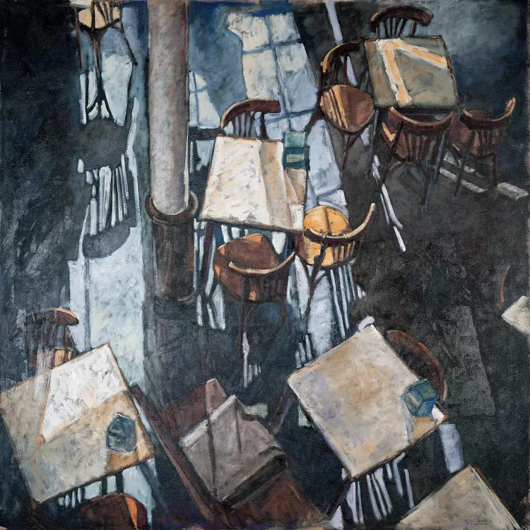 Shadows At The Zurich Café by Adolf Llovera canvas print
