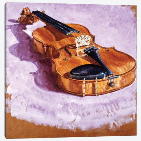Violin Canvas Print #LLO5} by Adolf Llovera Canvas Art Print