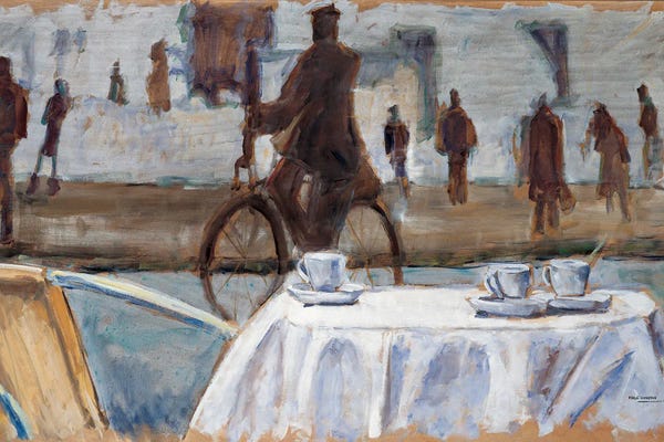 Cafes: Bicycle Ride by Adolf Llovera