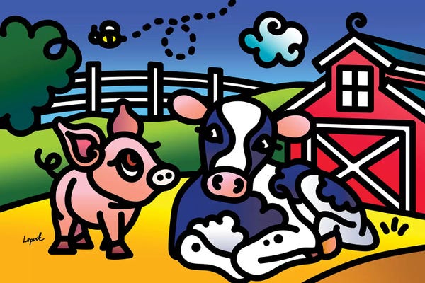 Lisa Lopuck: Farm Doodles I by Lisa Lopuck