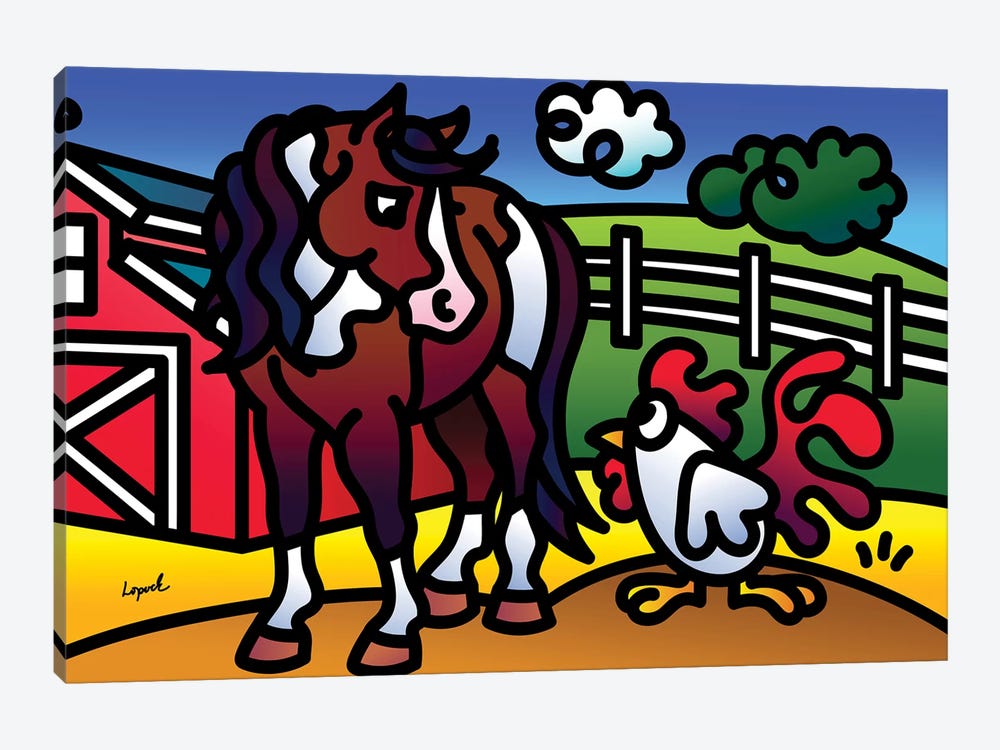 Farm Doodles II by Lisa Lopuck 1-piece Canvas Art