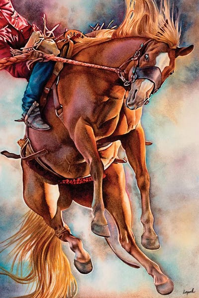 Hang Ten by Lisa Lopuck framed canvas print