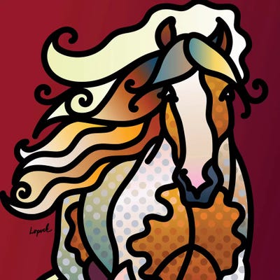 Hot To Trot by Lisa Lopuck metal wall art