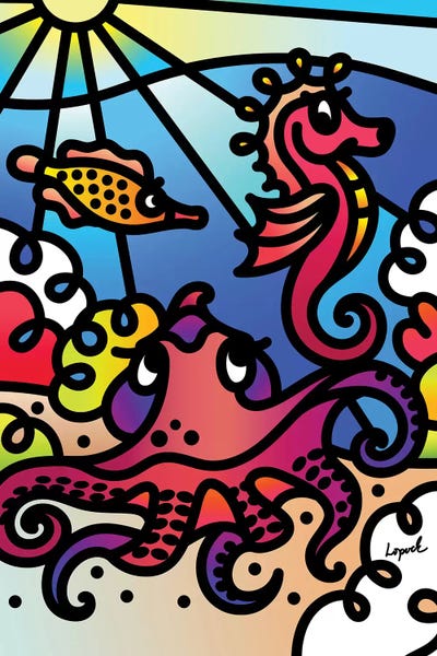 Seahorses: Sea II by Lisa Lopuck