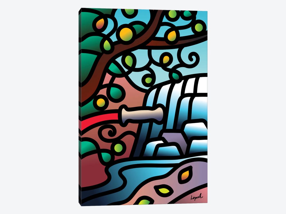 WaterBreak I by Lisa Lopuck 1-piece Canvas Art Print