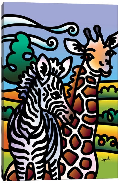 Zoo I Canvas Art Print - Lisa Lopuck