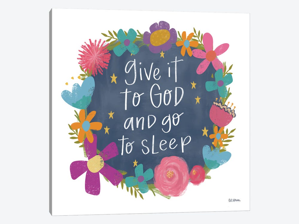 Give It to God by Lisa Larson 1-piece Canvas Art Print