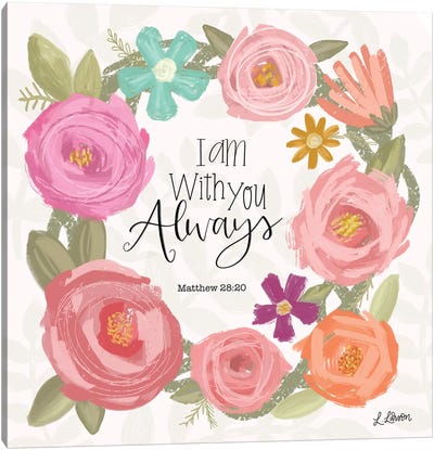 I Am With You Always Canvas Art Print