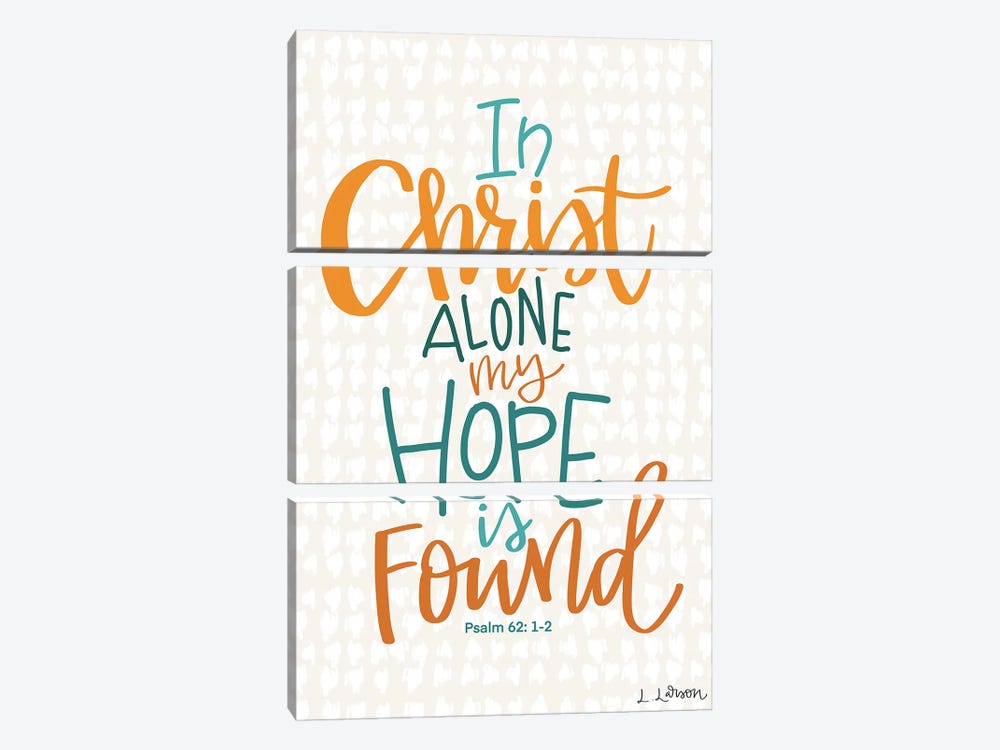 In Christ Alone by Lisa Larson 3-piece Canvas Wall Art