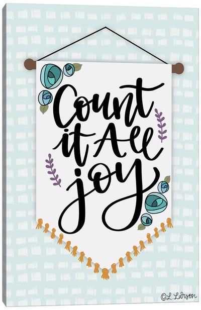 Count It Are Joy Canvas Art Print