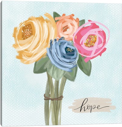 Floral Hope Canvas Art Print