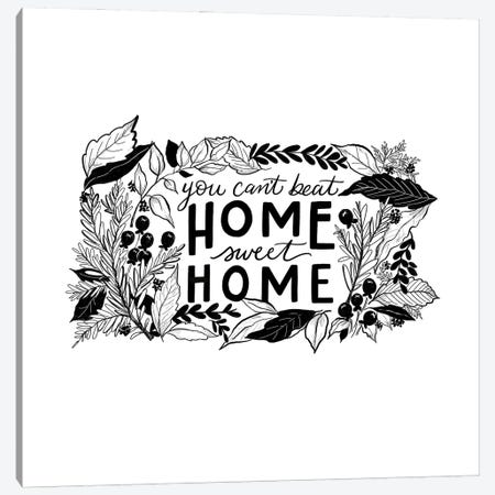 Home Sweet Home Pennsylvania B&W Canvas Print #LLV103} by Lily & Val Art Print