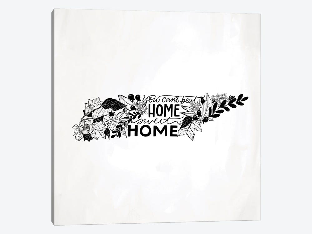 Home Sweet Home Tennessee B&W by Lily & Val 1-piece Canvas Art