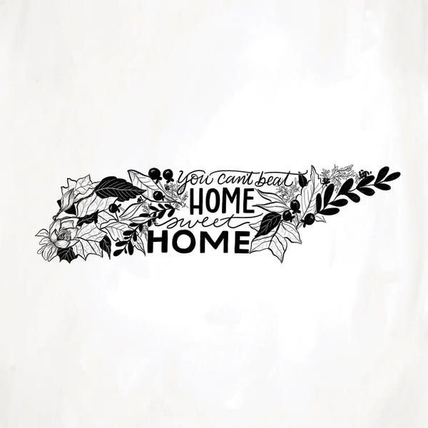 Tennessee: Home Sweet Home Tennessee B&W by Lily & Val