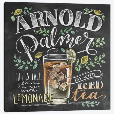 Arnold Palmer Recipe Canvas Print #LLV10} by Lily & Val Art Print