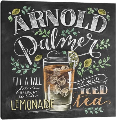 Arnold Palmer Recipe Canvas Art Print - Winery/Tavern