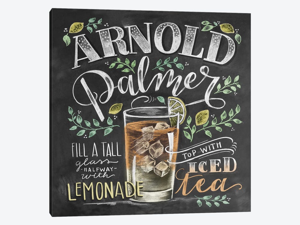 Arnold Palmer Recipe by Lily & Val 1-piece Canvas Art Print
