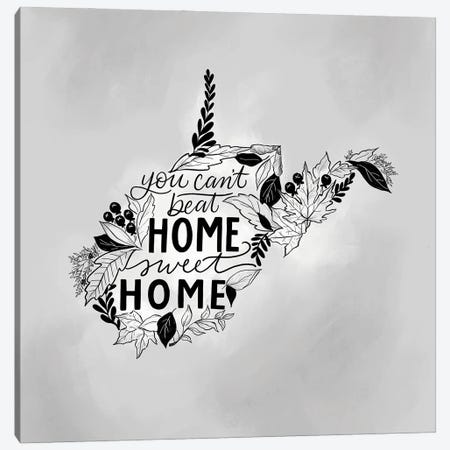 Home Sweet Home West Virginia - Color Canvas Print #LLV112} by Lily & Val Canvas Wall Art