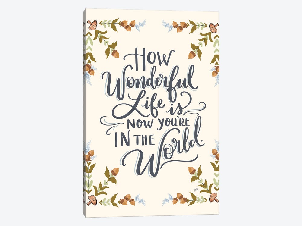 How Wonderful Life Is - Boy by Lily & Val 1-piece Canvas Art Print