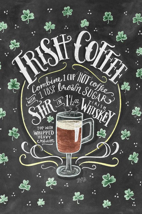 Irish Coffee Recipe by Lily & Val wall art