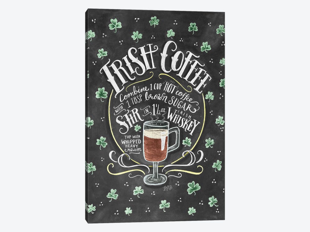 Irish Coffee Recipe by Lily & Val 1-piece Art Print