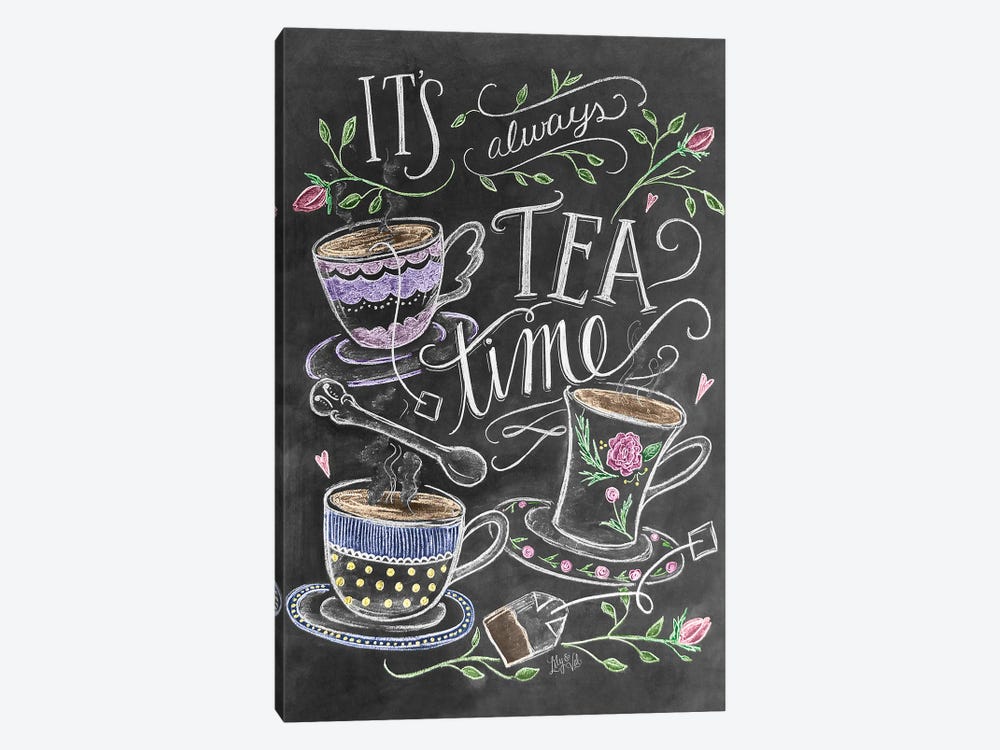 It’s Always Tea Time by Lily & Val 1-piece Canvas Artwork