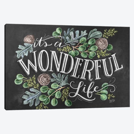 It's A Wonderful Life Canvas Print #LLV122} by Lily & Val Canvas Print
