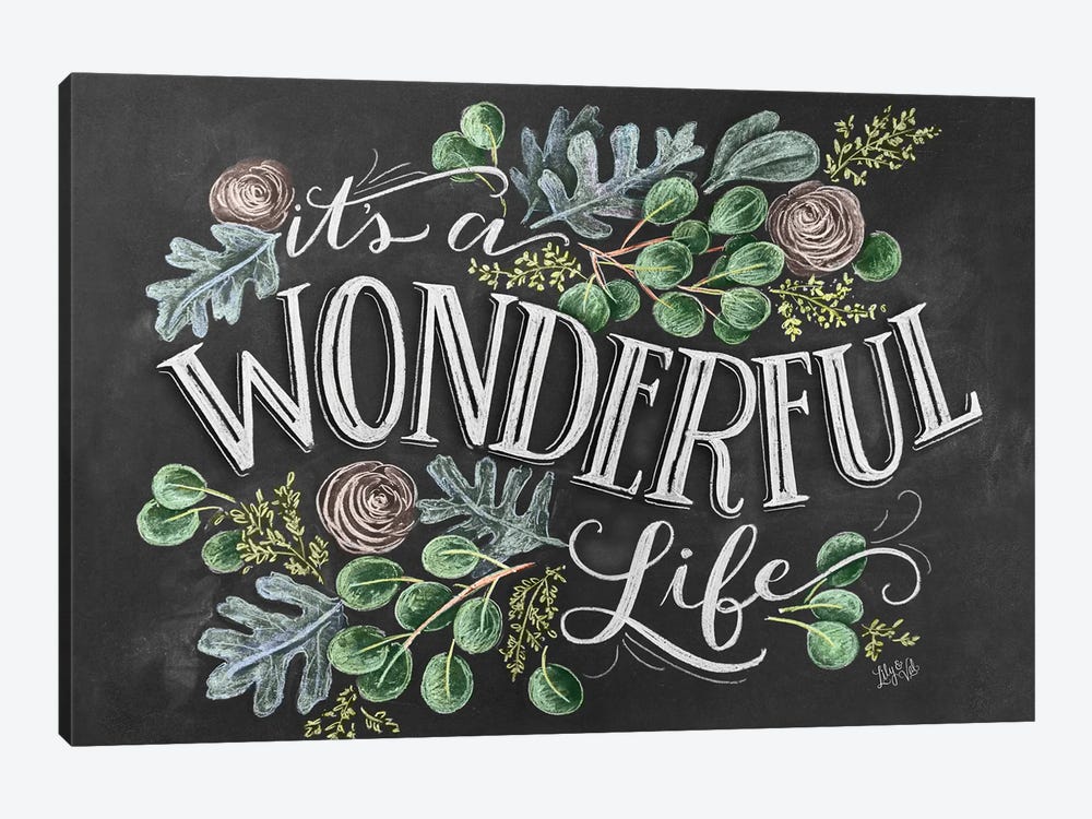 It's A Wonderful Life by Lily & Val 1-piece Canvas Print