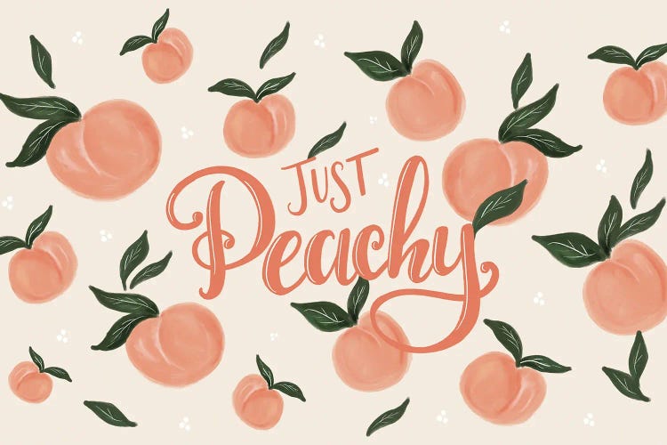 Just Peachy by Lily & Val wall art