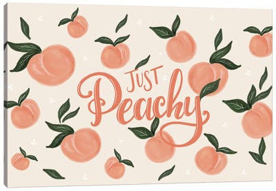 Just Peachy Canvas Art Print - Lily & Val