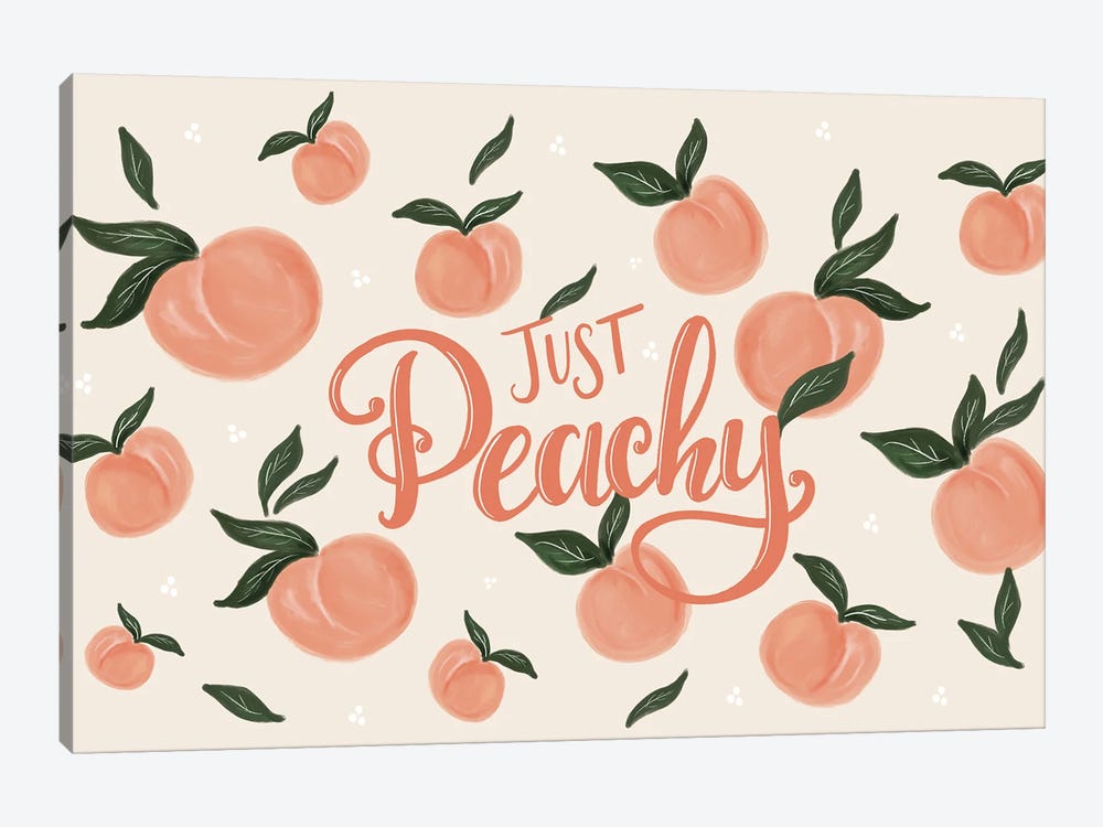 Just Peachy by Lily & Val 1-piece Art Print