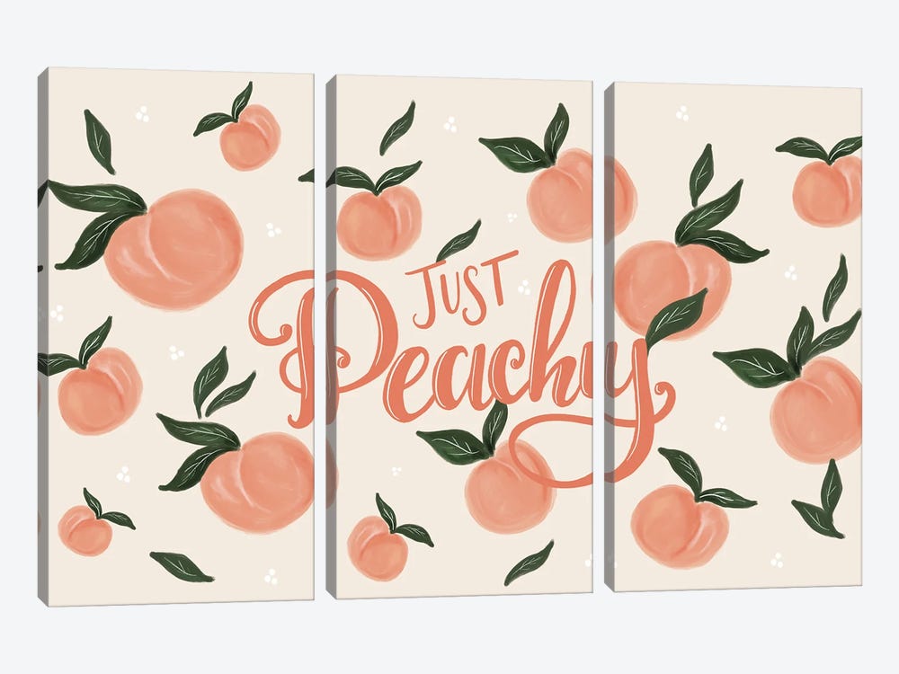 Just Peachy by Lily & Val 3-piece Art Print