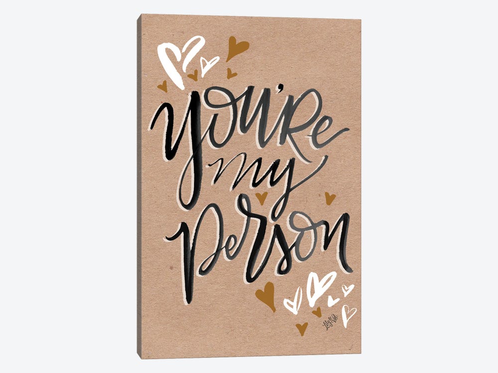 Kraft - My Person by Lily & Val 1-piece Canvas Art Print