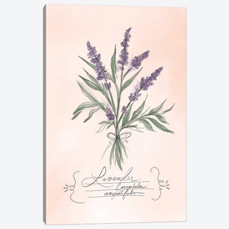 Lavender Canvas Print #LLV133} by Lily & Val Canvas Wall Art