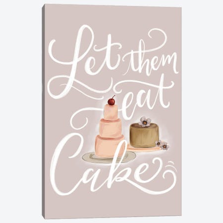 Let Them Eat Cake Canvas Print #LLV136} by Lily & Val Canvas Art Print