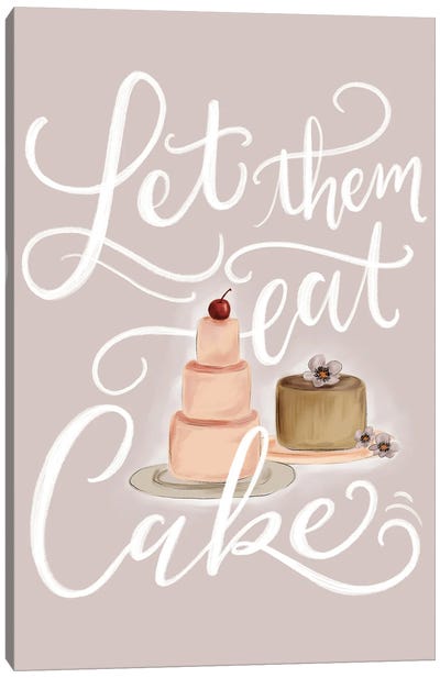 Let Them Eat Cake Canvas Art Print - Lily & Val