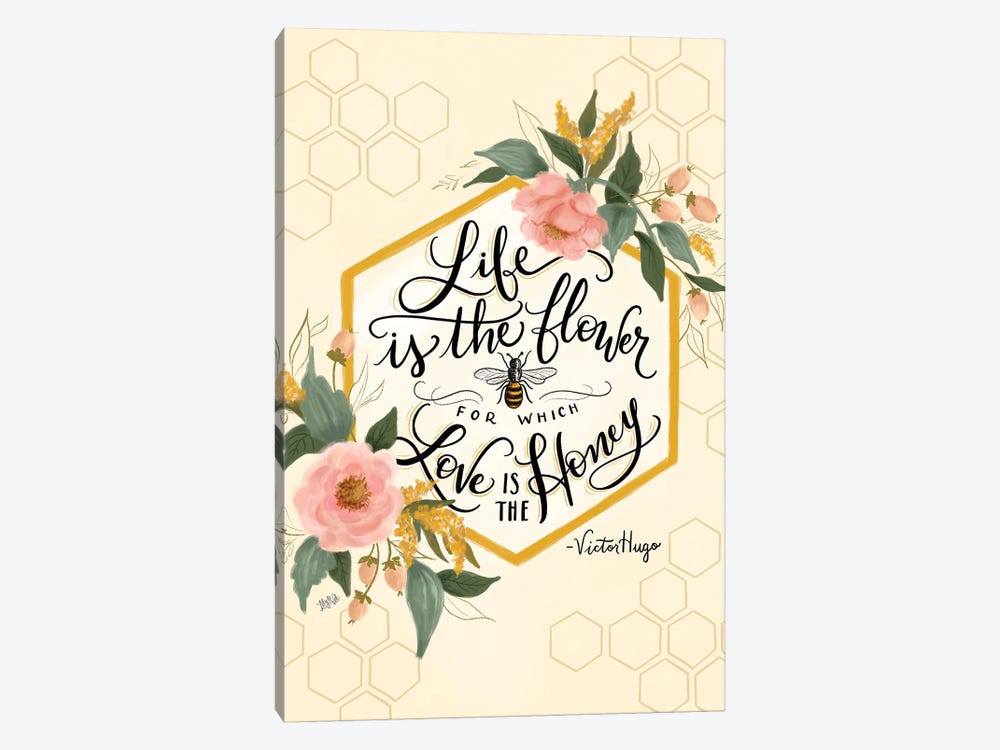 Life Is The Flower by Lily & Val 1-piece Canvas Art Print