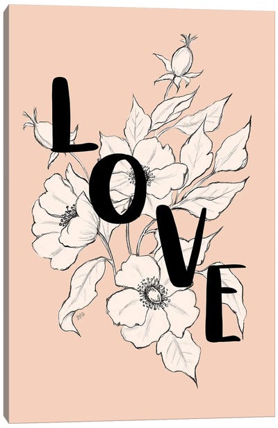 Love Roses Canvas Art Print - Lily & Val