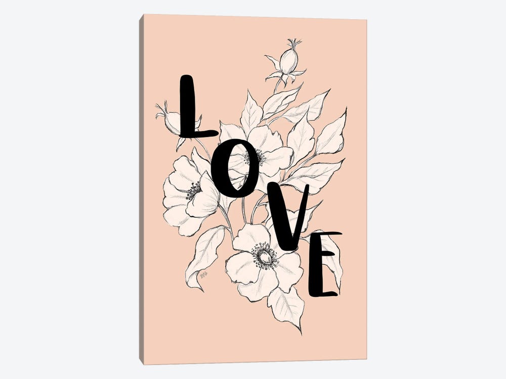 Love Roses by Lily & Val 1-piece Canvas Artwork