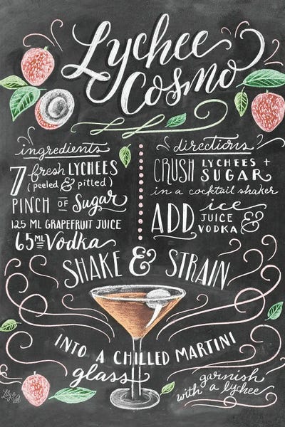 Cosmopolitan: Lychee Cosmo Recipe by Lily & Val