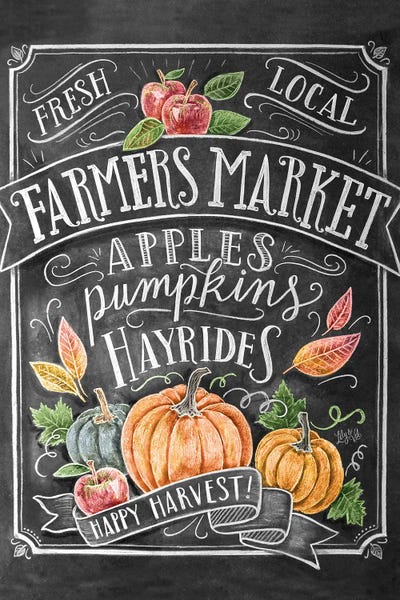Pumpkins: Autumn Farmers Market by Lily & Val
