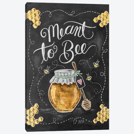 Meant To Bee Canvas Print #LLV152} by Lily & Val Canvas Art