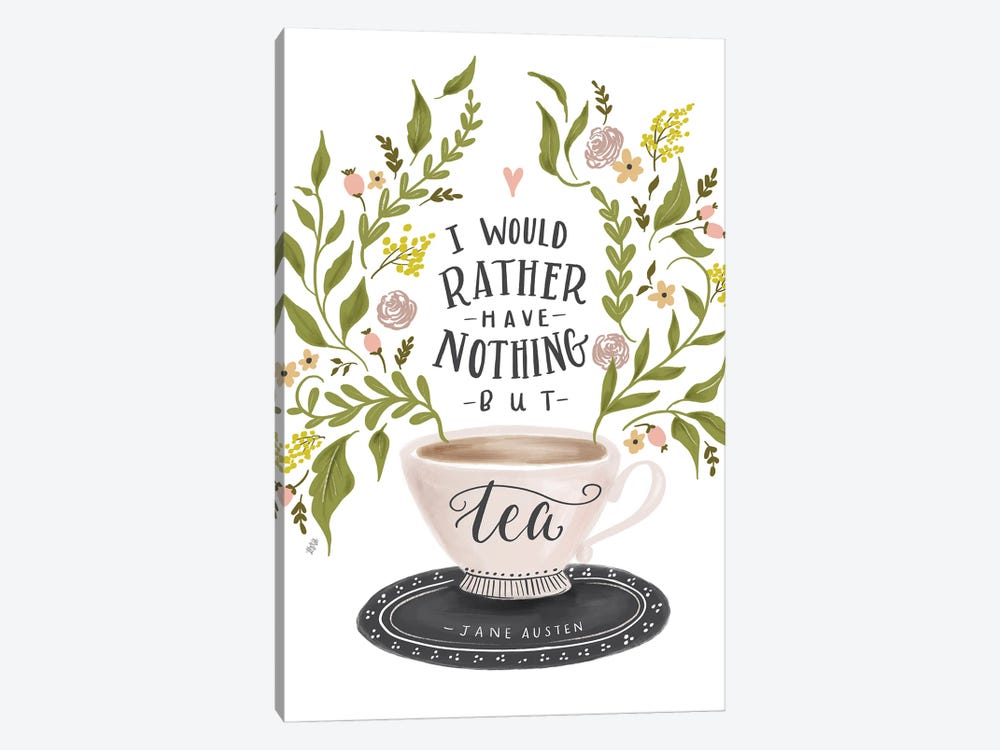 Nothing But Tea Horizontal by Lily & Val 1-piece Canvas Artwork