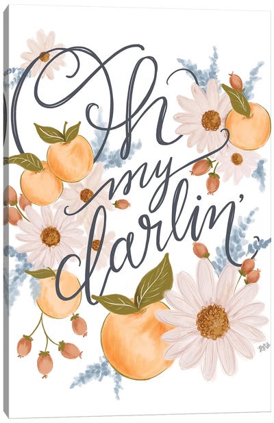 Oh My Darlin' Canvas Art Print - Lily & Val
