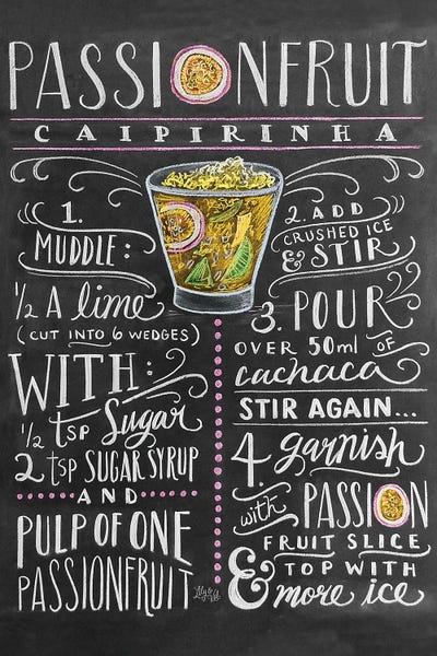 Cocktails & Mixed Drinks: Passionfruit Recipe by Lily & Val