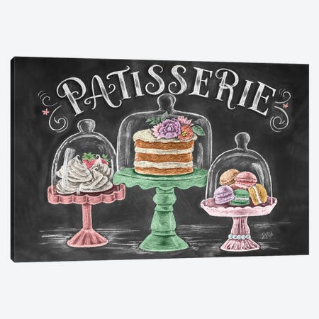 Patisserie Canvas Print #LLV162} by Lily & Val Art Print