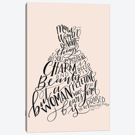 Proverbs 31 Dress II Canvas Print #LLV172} by Lily & Val Canvas Artwork