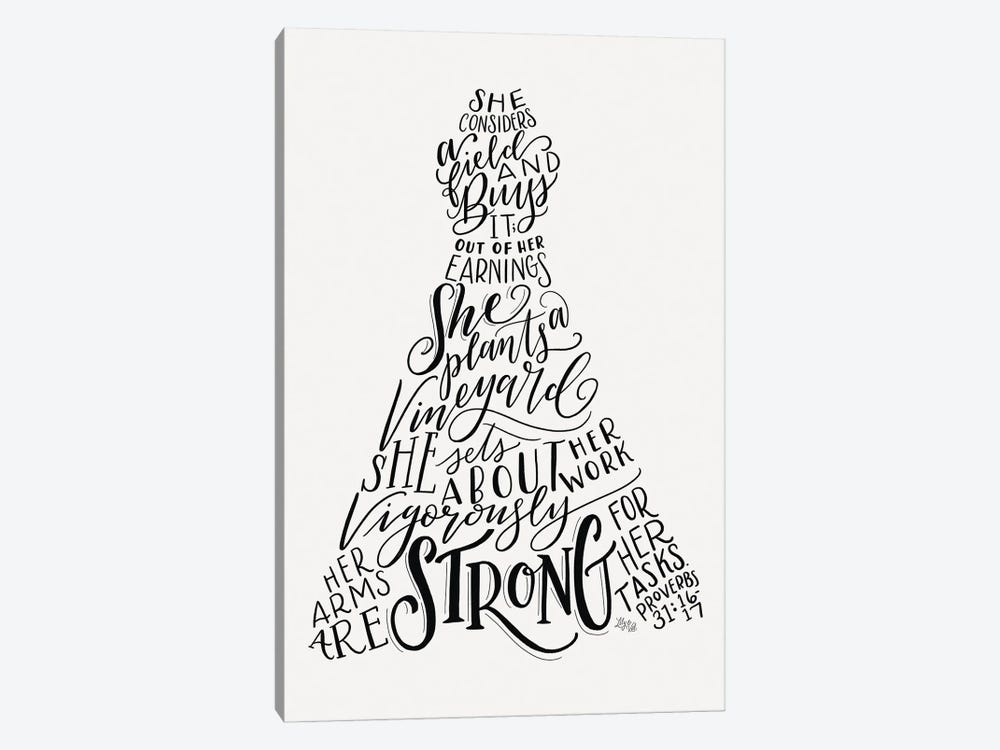 Proverbs 31 Dress IV by Lily & Val 1-piece Canvas Artwork